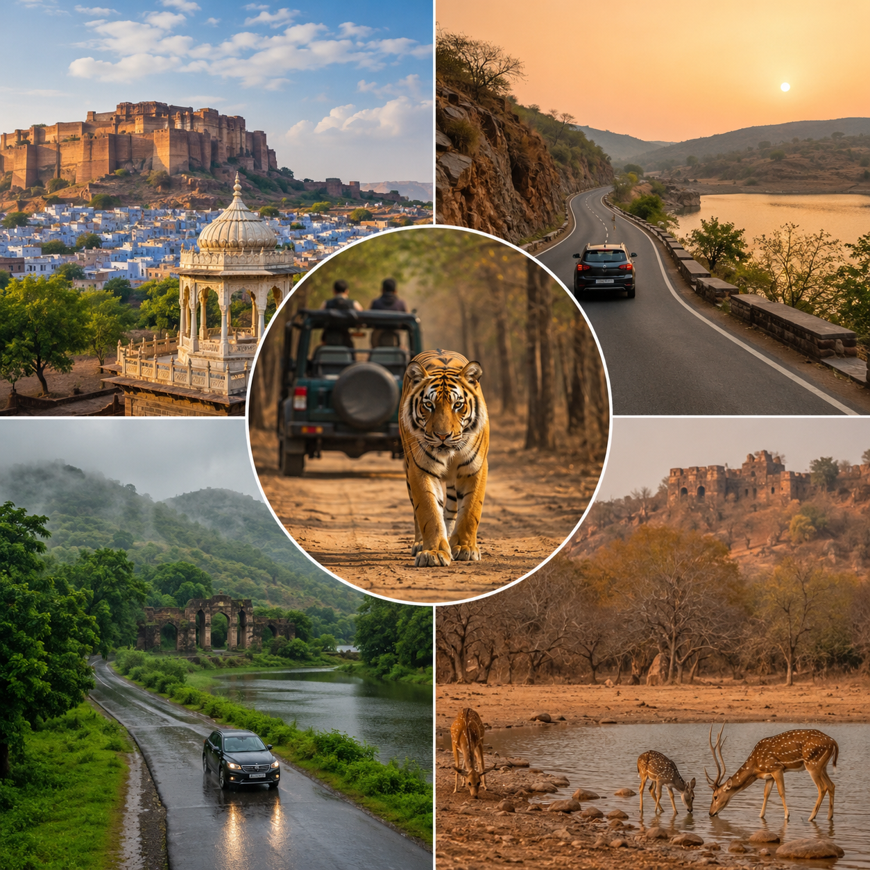 Journey through diverse landscapes and wildlife